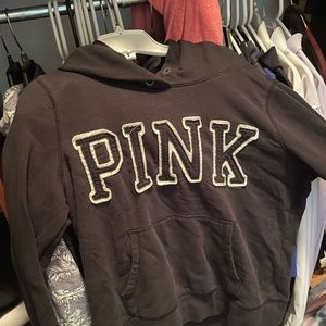 PINK sweatshirt, black